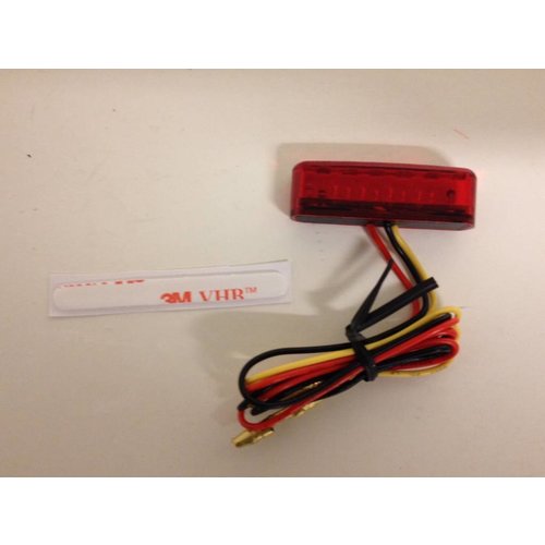 Shin Yo LED Tail Light SHORTY, RED, E-mark