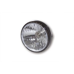 7" Reno 2 Hauptscheinwerfer mit LED Positionsleuchte im Lampenring Schwarz