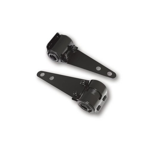 Supports noirs pour phare avant Café Racer 30 - 38 mm