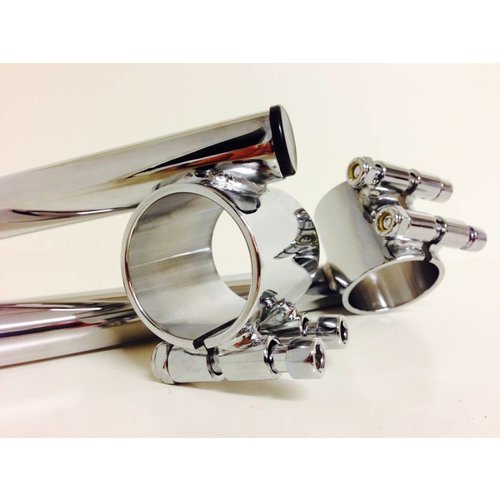 Emgo 35MM Bracelets de guidon chromés (pour Honda)