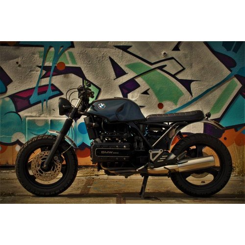 C.Racer Brat Seat Tuck N' Roll Black Long Upswept Type 28