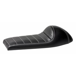 Beklede Cafe Racer Seat Tuck N' Roll Stitch Zwart Type 31