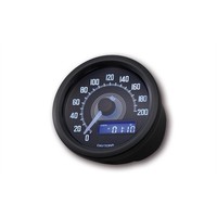 Velona Compteur de vitesse noir 200 km/h