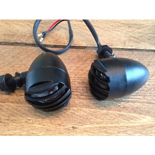 Ensemble de clignotants Steampunk noirs plats