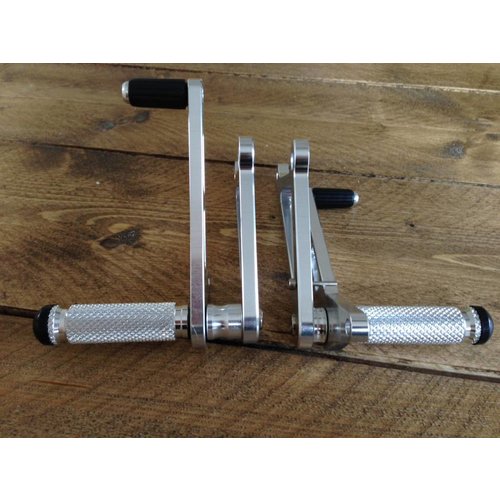 Universal Alloy Rear Set Chrome Type 2