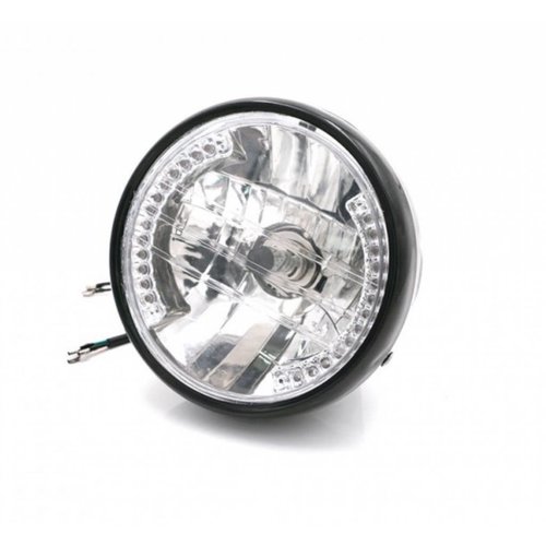 6.5" Halogen H4 Headlight with integrated Turn Signals