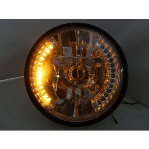 6.5" Halogen H4 Headlight with integrated Turn Signals