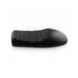 Selle noire Café Racer Diamond Stitch 25