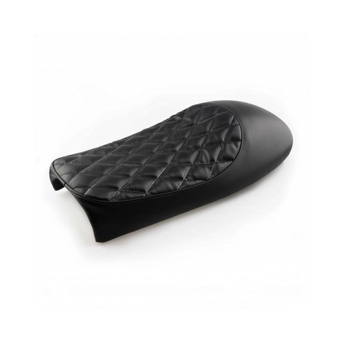 Selle noire Café Racer Diamond Stitch 25