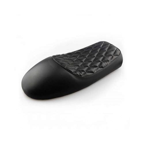 Diamond Stitch Cafe Racer Seat Black 25