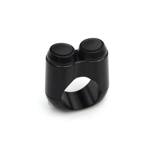 Motone Interrupteur 25,4MM (1") à 2 boutons - Noir