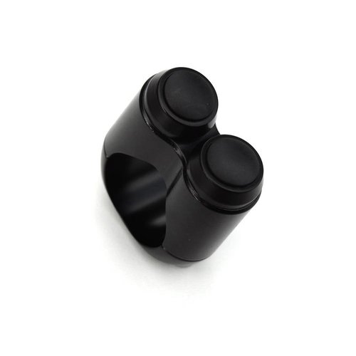 Motone Interrupteur 25,4MM (1") à 2 boutons - Noir