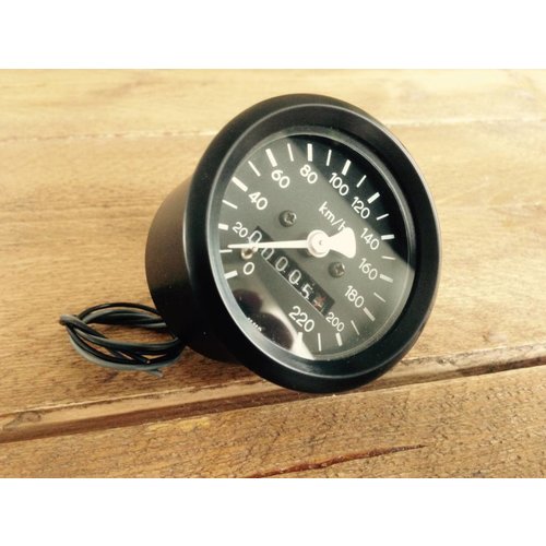 Indicateur de vitesse noir BMW 48MM