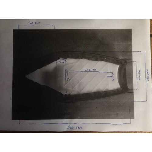 SR400 SR500 Style Cafe Racer Sitzbank Schwarz 37