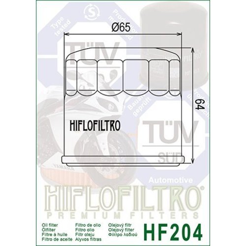 Hiflo Filtre à huile HF204