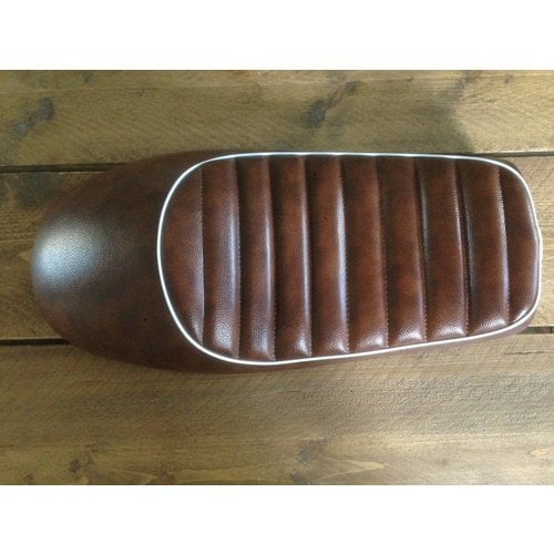 Tuck N' Roll Cafe Racer Sitzbank Brown & White 88