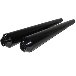 Satz Auspuffendtöpfe ''Hoske 38 mm'', Satz schwarzverchromt