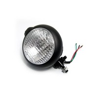 5.75" Bates Style lack Headlight with Bottom Mount