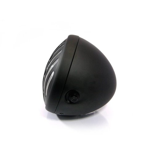7 " Steampunk Cafe Racer Matte Black Headlight