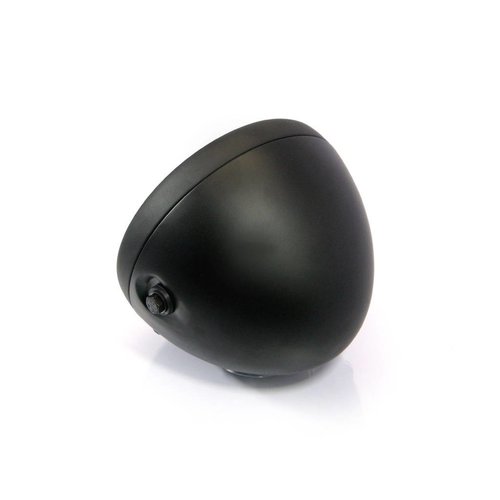 Phare avant en mtéal noir mat Café Racer 7,5"
