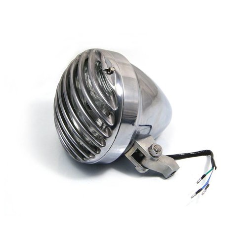 6" Prison Koplamp Bottom Mount Chrome