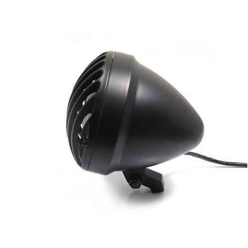 6" Prison Koplamp Bottom Mount Zwart