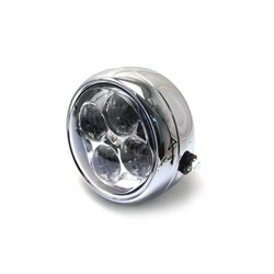 Phare avant Café Racer 5,5" - Chrome