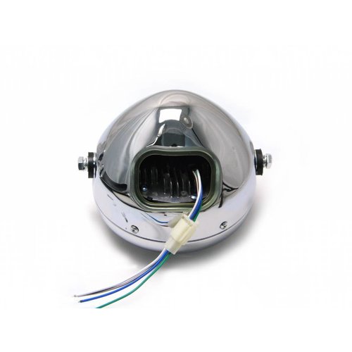 5.5" Chrome Projector Cafe Racer Headlight