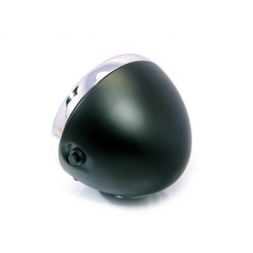 Phare avant 7 " Scrambler - Noir & Chrome
