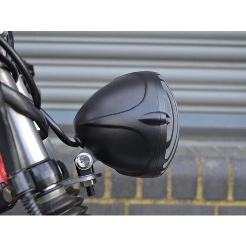 4.5" Prison Koplamp Bottom Mount Zwart