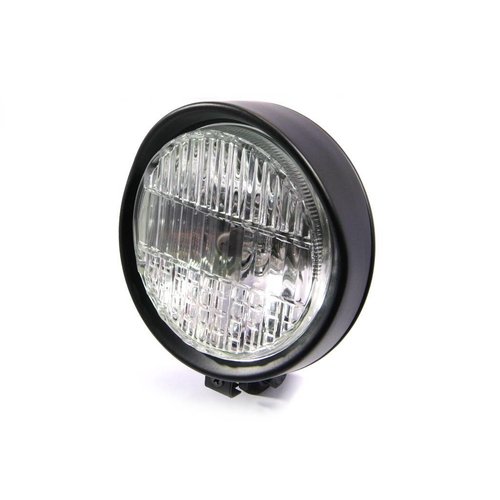5.9" Flat Headlight Bottom Mount Black