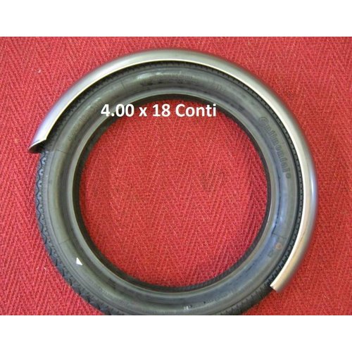 Garde-boue Hardtail  en acier 140 mm