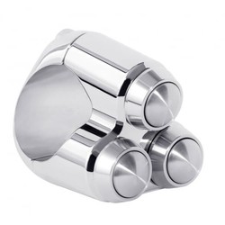 3 Button Schakelaar 25.4MM of 1" Chrome