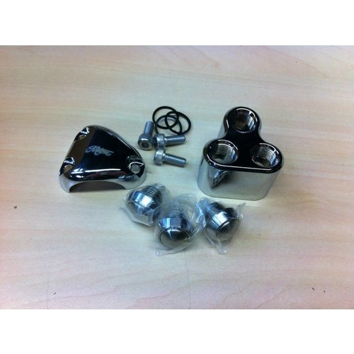 Motone 3 Button Schakelaar 25.4MM of 1" Chrome