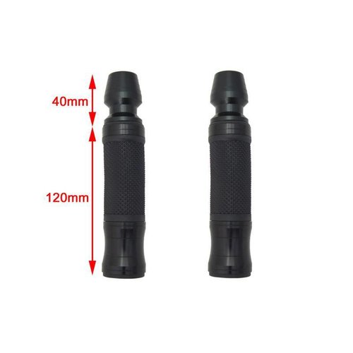 Cafe Racer Zwarte Aluminium Handvatten + Bar Ends