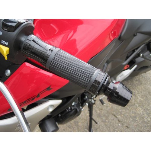 Cafe Racer Zwarte Aluminium Handvatten + Bar Ends