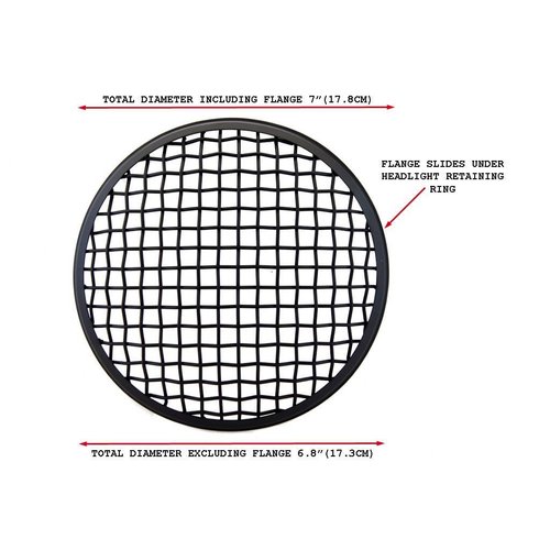 175MM Mesh Grilleinsatz Schwarz