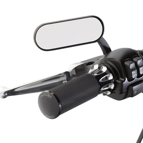 Arlen Ness Mini Oval Schwarzer Spiegel