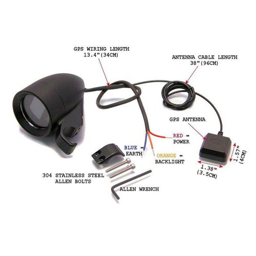 Digital GPS Speedo für 22MM Lenker