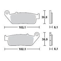 Paire de disques de frein MCB598SV