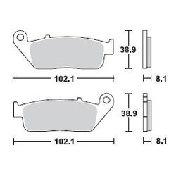 Brake Pad Set MCB598SV