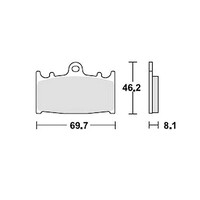 Brake Pad Set MCB602SV