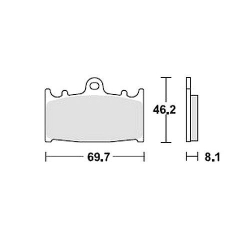 TRW Brake Pad Set MCB602SV