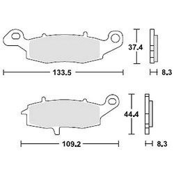 Bremsbelagsatz MCB681SV