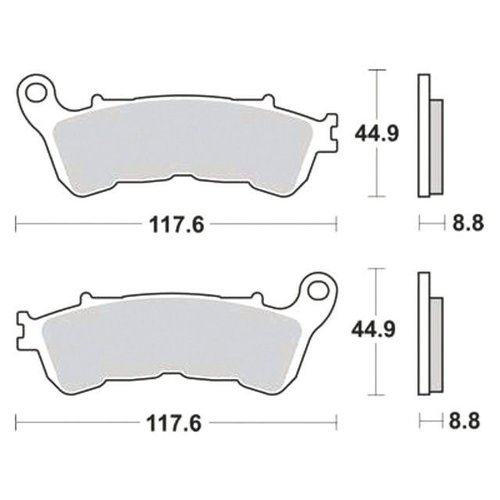 TRW Brake Pad Set MCB681SV (discontinued)