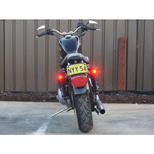 LED Tail Light / Indicator CNC Billet Aluminium Black