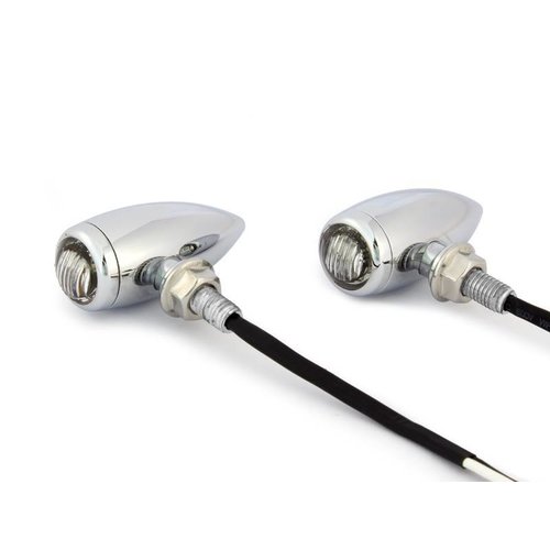 Premium LED Blinker CNC Billet Aluminium Verchromt
