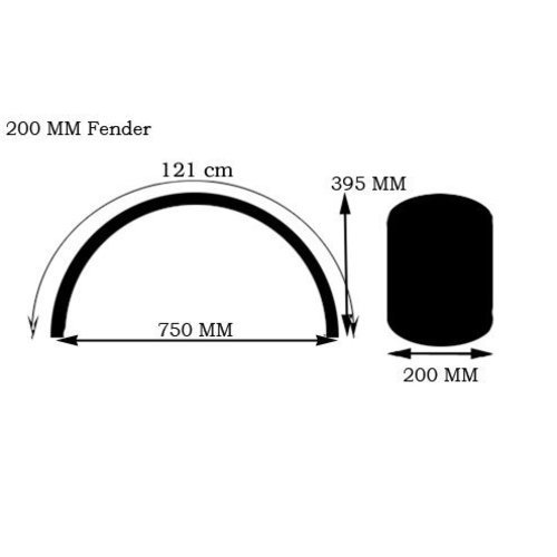 Garde-boue en acier galvanisé 210MM
