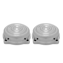 Rippled EFI Carb Tops Polished