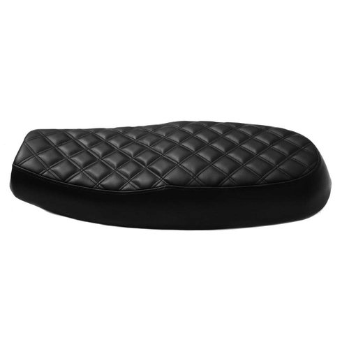 Motone Bonneville Dual Seat - Diamond Stitch - Black